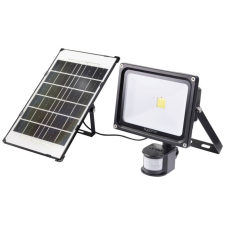 Sygonix Napelemes spot lámpa mozgásjelzővel 30W Semleges fehér Fekete (SY-5461110) kültéri világítás