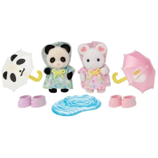 Sylvanian Families Séta az esőben Baby Duo játékfigura