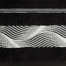 Sylwia2 jacquard törölköző Fekete 50x90 cm lakástextília
