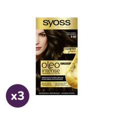 Syoss Color Oleo intenzív olaj hajfesték 3-10 mélybarna (3x1 db) hajfesték, színező