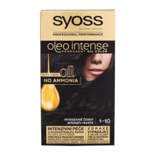 Syoss Oleo Intense Permanent Oil Color hajfesték 50 ml nőknek 1-10 Intense Black hajfesték, színező