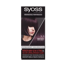 Syoss Permanent Coloration hajfesték 50 ml nőknek 3-3 Dark Violet hajfesték, színező