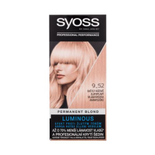 Syoss Permanent Coloration Permanent Blond hajfesték 50 ml nőknek 9-52 Light Rose Gold Blond hajfesték, színező