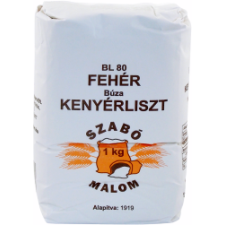 Szabó Malom fehér BL-80 búza kenyérliszt 1000g sütés, főzés