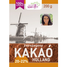Szafi Fitt holland kakaó zsírszegény (20-22% kakaóvaj tartalom) 200 g reform élelmiszer