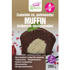 SZAFI Reform csokoládés ízű muffin lisztkeverék édesítőszerrel 280 g reform élelmiszer