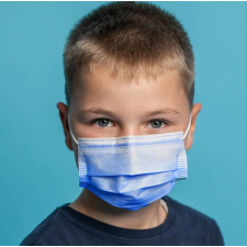 Szájmaszk Gyerek Submed kék maszk 1 db type IIR 3 rétegű prémium gyerek szájmaszk tisztító- és takarítószer, higiénia