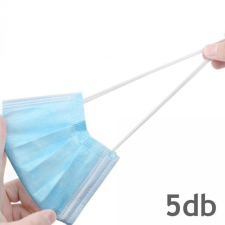 Szájmaszk Háromrétegű Egyszerhasználatos 5db védőmaszk