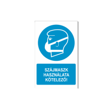  Szájmaszk használata kötelező! információs tábla, állvány