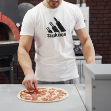  Szakács adidas logó fehér póló egyedi ajándék