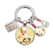  Szakácsnő kulcstartó kulcstartó