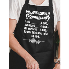  Szakmás kötény - Villanyszerelési óradíjak lakástextília