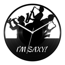  Szakszofon bakelit óra falióra