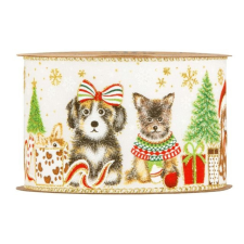  Szalag kutyákkal 63 mm x 10 m dekorációs kellék