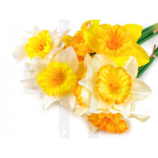  Szálas nárcisz művirág csokor - 3 darab dekoráció