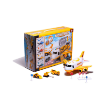  Szállító repülőgép + 3 építőipari jármű autópálya és játékautó
