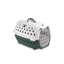 Szállító Travel Chic 35,3x45x50,5cm Smaragdzöld/Fehér szállítóbox, fekhely kutyáknak