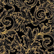  Szalvéta – Baroque gold/black papírárú, csomagoló és tárolóeszköz
