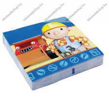 Szalvéta, Bob the Builder, 3 rétegű, 33x33 cm, 1 db papírárú, csomagoló és tárolóeszköz