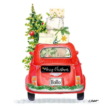  Szalvéta – Christmas taxi papírárú, csomagoló és tárolóeszköz
