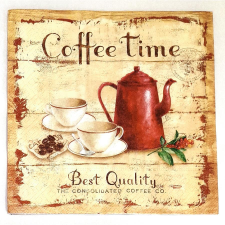  Szalvéta - Coffee time papírárú, csomagoló és tárolóeszköz