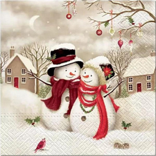  Szalvéta – hóember páros papírárú, csomagoló és tárolóeszköz