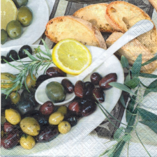 Szalvéta - Olive Snack mintás szalvéta