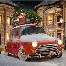  Szalvéta – Xmas car papírárú, csomagoló és tárolóeszköz
