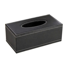 Szalvétadoboz, ökológiai bőr, méretei 24x12x8,5 cm, fekete szín ABYZ™ konyhai eszköz