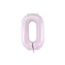 Szám fólia lufi ''0'' 72cm lila party kellék