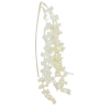  Szamárkenyér lógó ág glitteres fehér 75cm