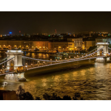 Számfestő Budapest Fényei - vászonkép grafika, keretezett kép