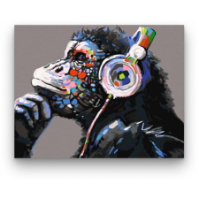 Számfestő DJ Csimpánz - számfestő készlet kreatív és készségfejlesztő