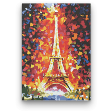 Számfestő Eiffel Torony Ősszel - számfestő készlet kreatív és készségfejlesztő