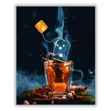 Számfestő Fahéjas tea - számfestő készlet kreatív és készségfejlesztő