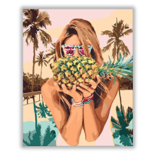 Számfestő Finom ananász - számfestő készlet kreatív és készségfejlesztő