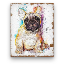 Számfestő Francia Bulldog - akciós számfestő készlet (30x40cm) kreatív és készségfejlesztő