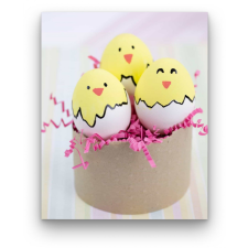 Számfestő Három Csibe Tojás - húsvéti számfestő készlet kreatív és készségfejlesztő