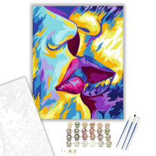 Számfestő.hu A csók - számfestő készlet – 40×50 cm (Keretre feszítve) kreatív és készségfejlesztő