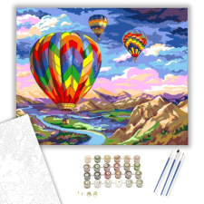 Számfestő.hu A fellegekben - számfestő készlet – 40×50 cm (Keretre feszítve) kreatív és készségfejlesztő