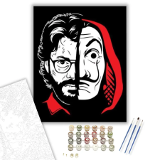 Számfestő.hu A maszk mögött - számfestő készlet – 80×100 cm (Keret nélkül) kreatív és készségfejlesztő