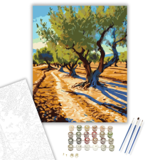 Számfestő.hu Andalúziai Olajfaliget - számfestő készlet – 40×50 cm (Keretre feszítve) kreatív és készségfejlesztő