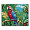 Számfestő.hu Ara Papagáj a Dzsungelben - számfestő készlet