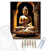 Számfestő.hu Arany Buddha Barlangtemplomban - számfestő készlet – 80×100 cm (Keret nélkül)