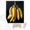 Számfestő.hu Banánfürt Sötét Háttérrel - számfestő készlet – 40×50 cm (Keretre feszítve)