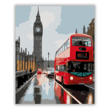 Számfestő.hu Big Ben és Westminster Bridge Esős Reggelen - számfestő készlet kreatív és készségfejlesztő