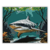 Számfestő.hu Bikacápa a Mangrove Erdőnél - számfestő készlet