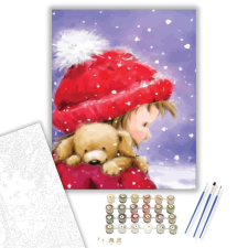 Számfestő.hu Biztonságban - számfestő készlet – 40×50 cm (Keretre feszítve) kreatív és készségfejlesztő