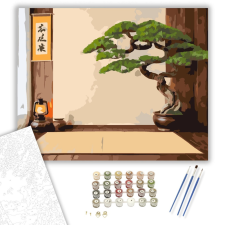 Számfestő.hu Bonsai és Zen Kalligráfia - számfestő készlet – 40×50 cm (Keretre feszítve) kreatív és készségfejlesztő