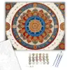 Számfestő.hu Buddhista Szimbólumok Mandala - számfestő készlet – 80×100 cm (Keret nélkül)